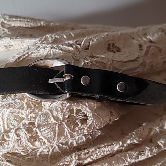 Vintage Black Leather Crossbody Bag 80s Punk Grunge Rock Indie Sleaze Rare Purse - Picture 15 of 16